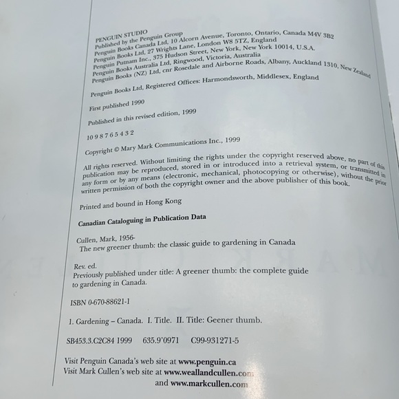 Gardening Book “The New Greener Thumb” by Mark Cullen - Picture 3 of 12
